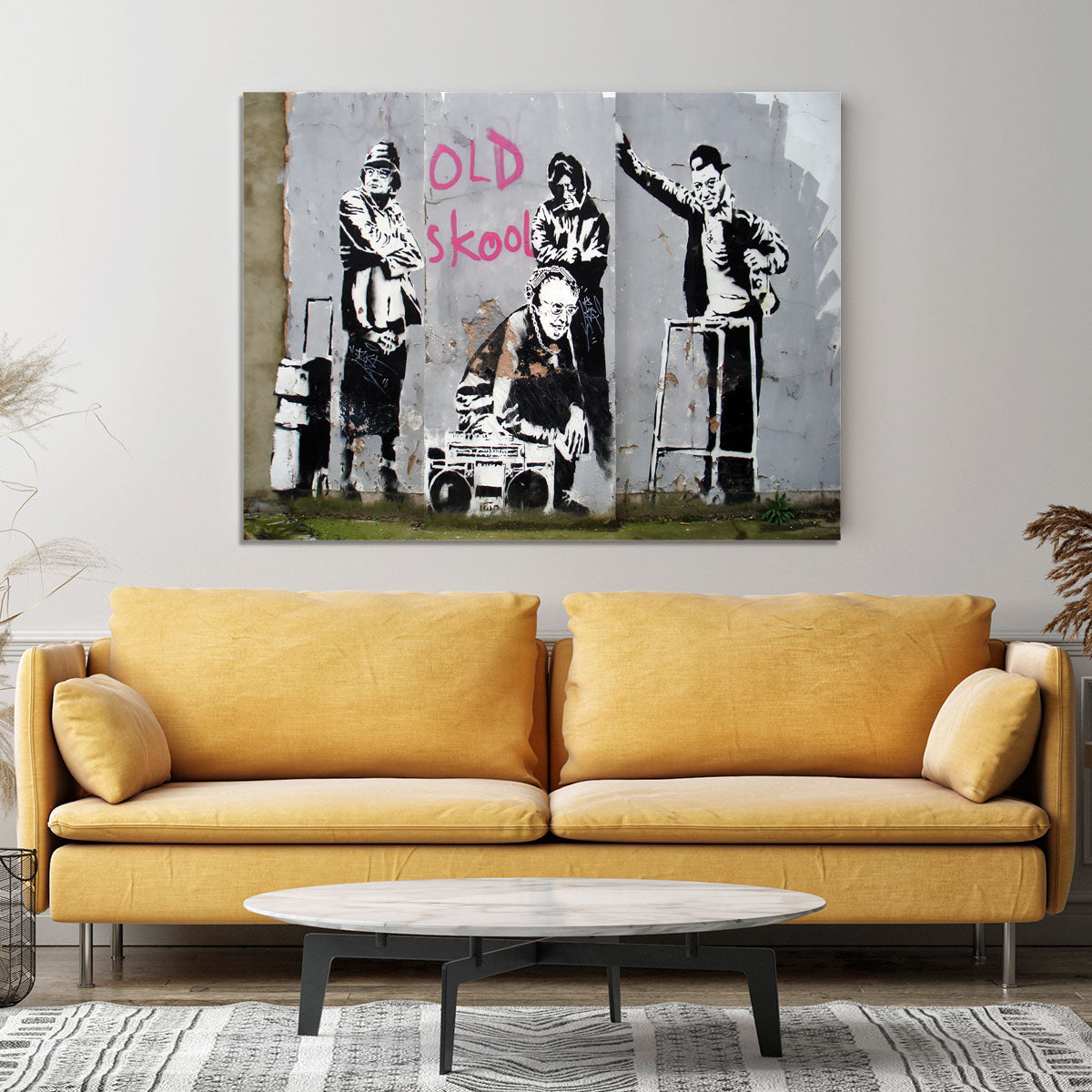 Banksy Old Skool Canvas Print or Poster - Canvas Art Rocks - 4