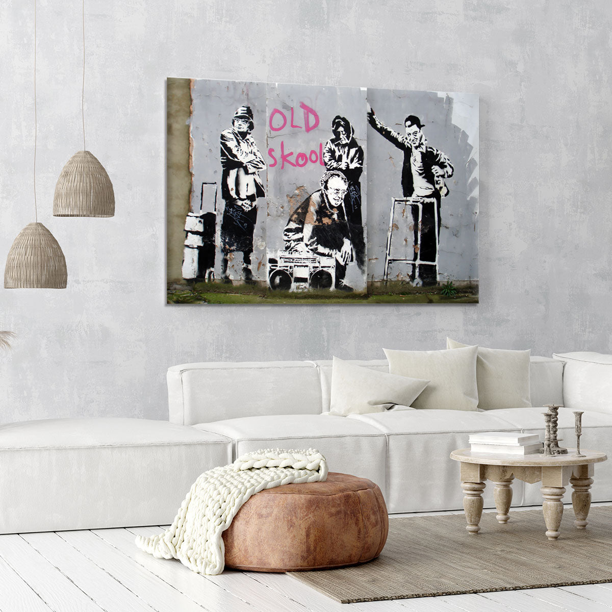 Banksy Old Skool Canvas Print or Poster - Canvas Art Rocks - 6