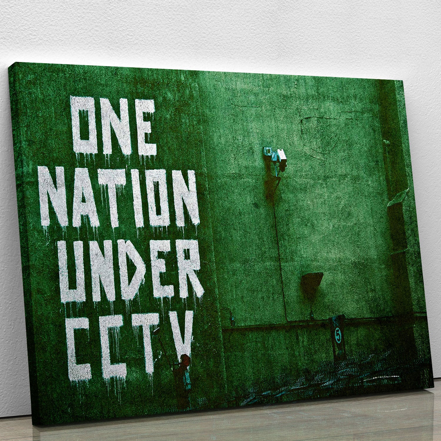Banksy One Nation Under CCTV Canvas Print or Poster - Canvas Art Rocks - 1