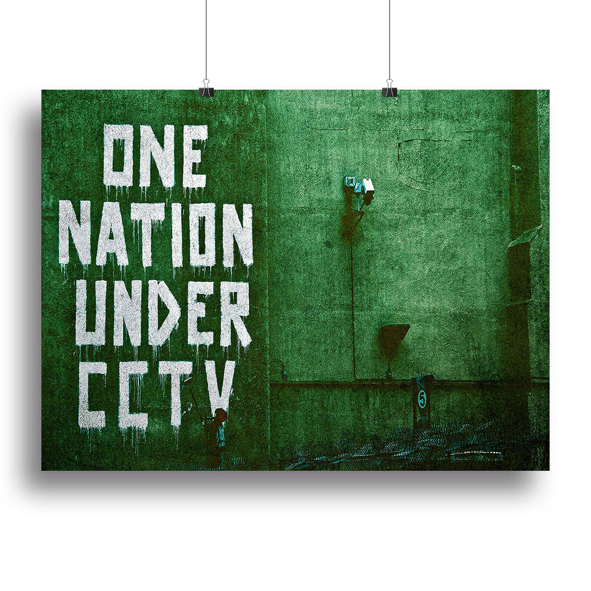 Banksy One Nation Under CCTV Canvas Print or Poster - Canvas Art Rocks - 2