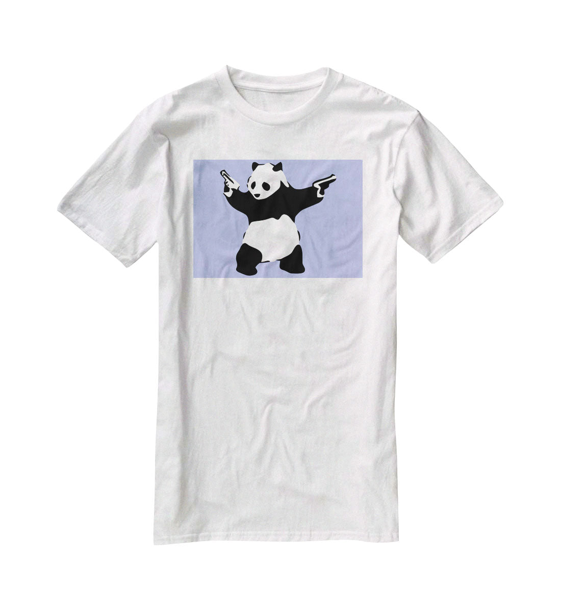 Banksy Panda Blue T-Shirt - Canvas Art Rocks - 5