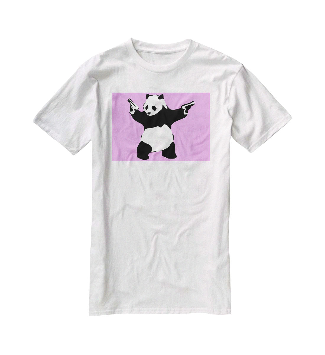Banksy Panda Purple T-Shirt - Canvas Art Rocks - 5