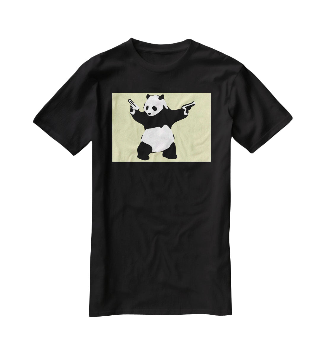 Banksy Panda Yellow T-Shirt - Canvas Art Rocks - 1