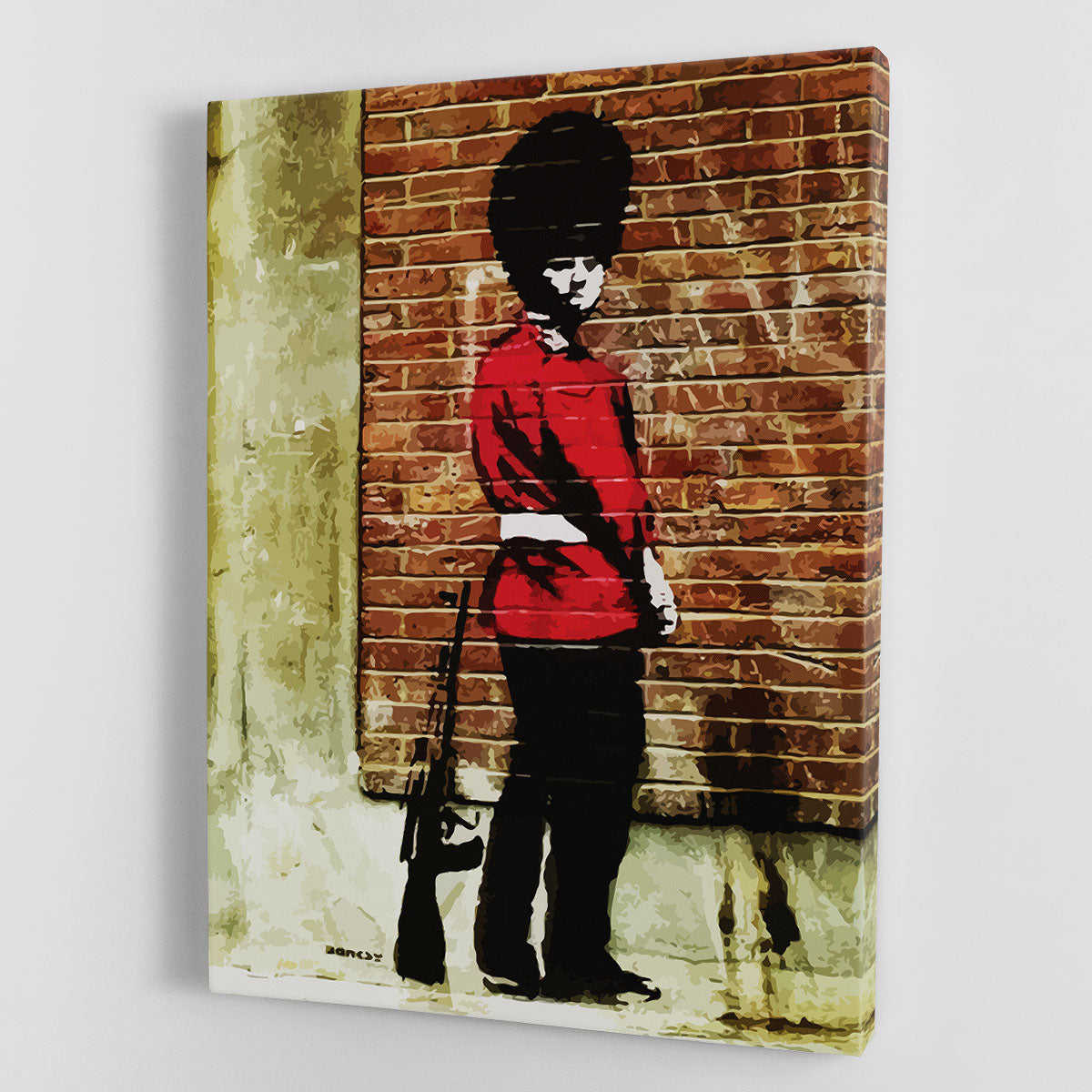 Banksy Pissing London Soldier Canvas Print or Poster - Canvas Art Rocks - 1