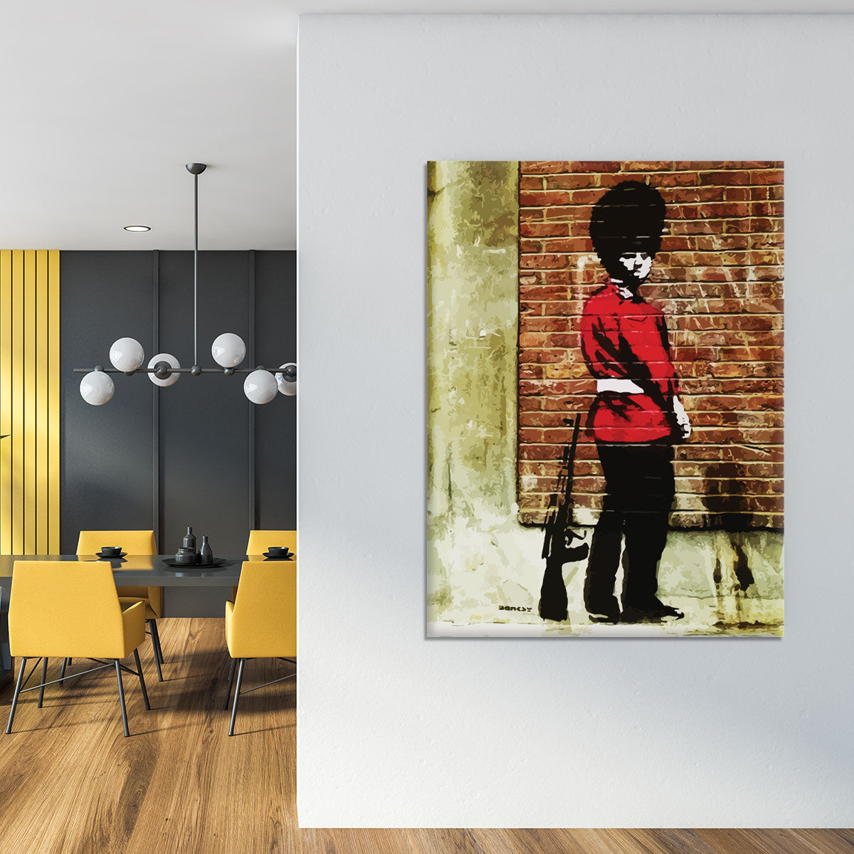 Banksy Pissing London Soldier Canvas Print or Poster - Canvas Art Rocks - 4