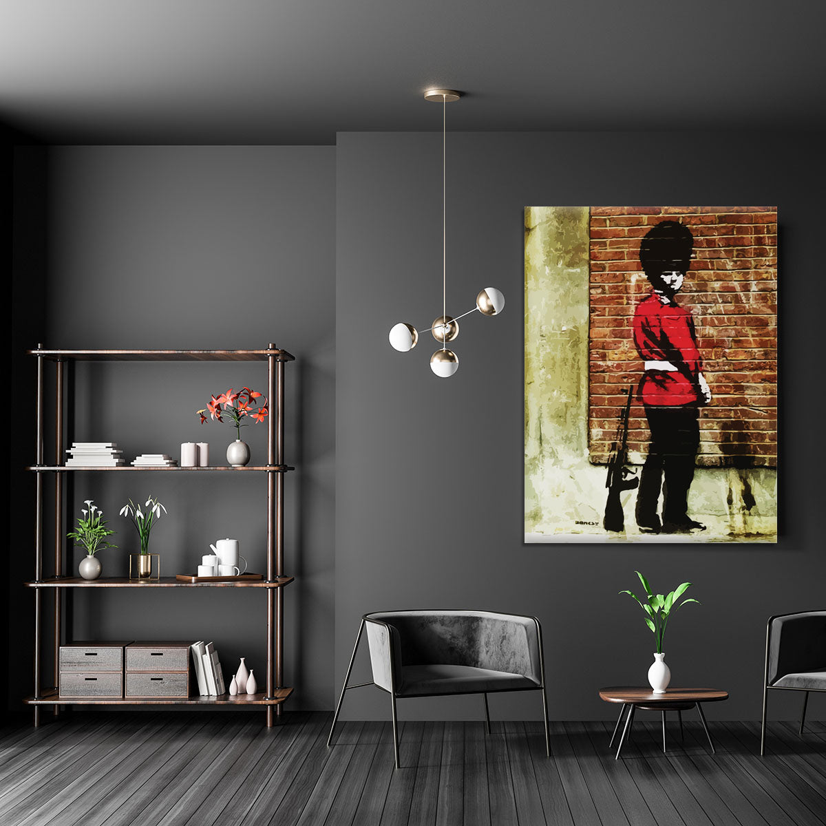 Banksy Pissing London Soldier Canvas Print or Poster - Canvas Art Rocks - 5