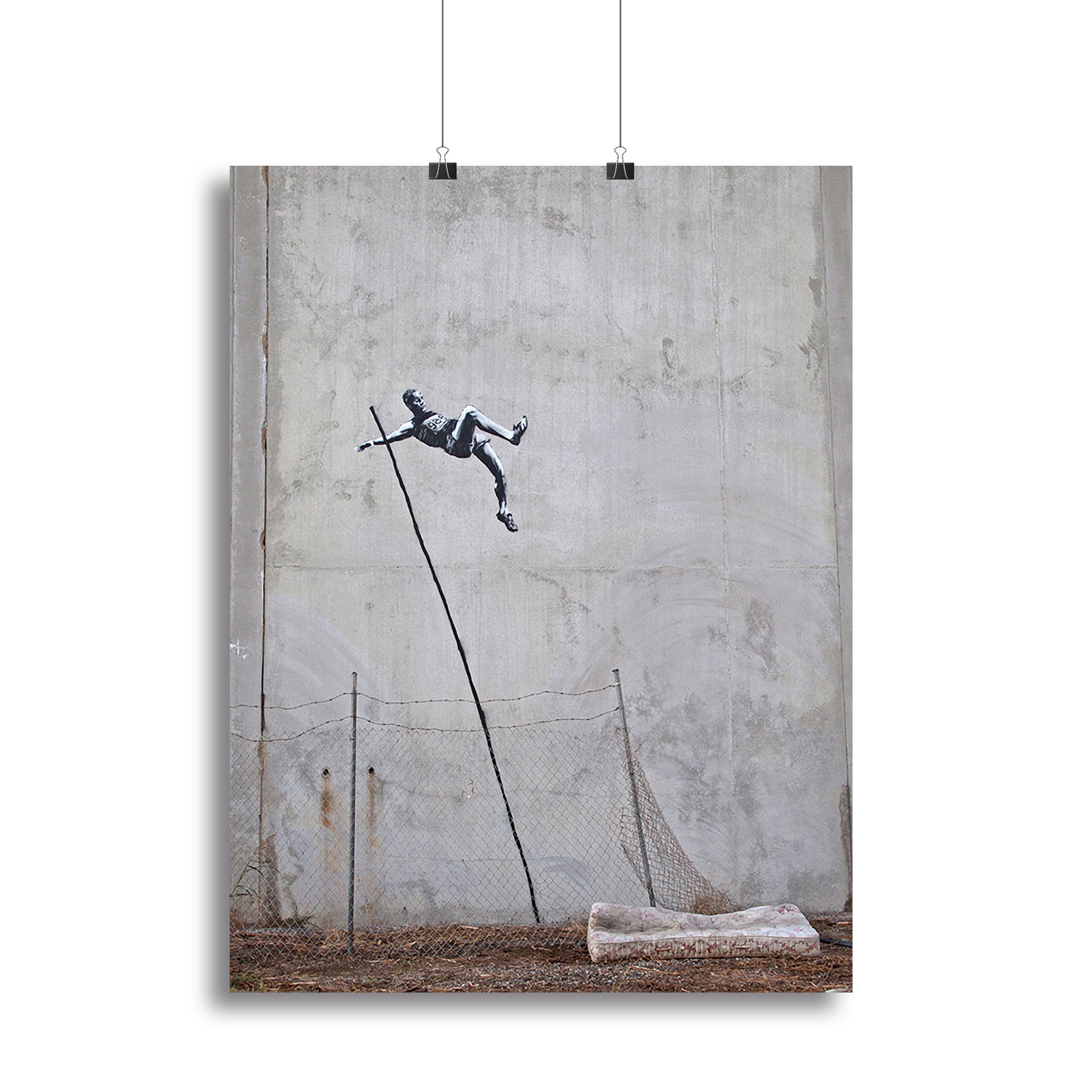 Banksy Pole Vaulter Canvas Print or Poster - Canvas Art Rocks - 2