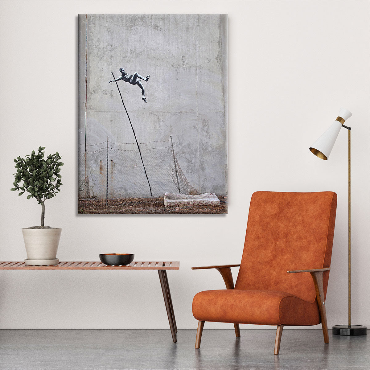 Banksy Pole Vaulter Canvas Print or Poster - Canvas Art Rocks - 6