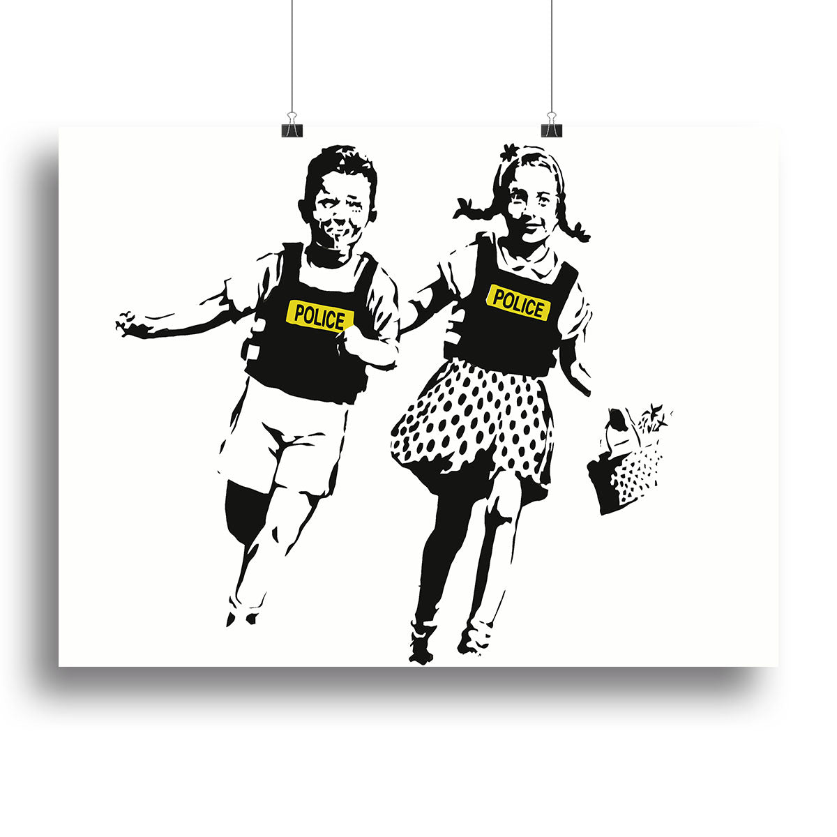 Banksy Police Kids Canvas Print or Poster - Canvas Art Rocks - 2