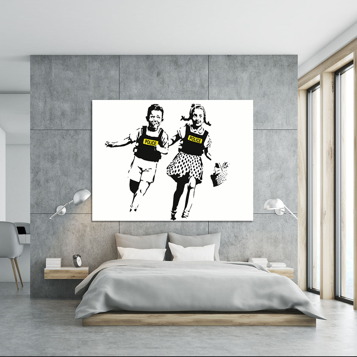 Banksy Police Kids Canvas Print or Poster - Canvas Art Rocks - 5