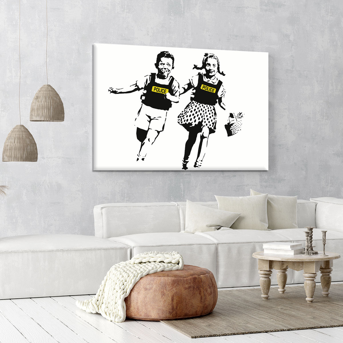 Banksy Police Kids Canvas Print or Poster - Canvas Art Rocks - 6