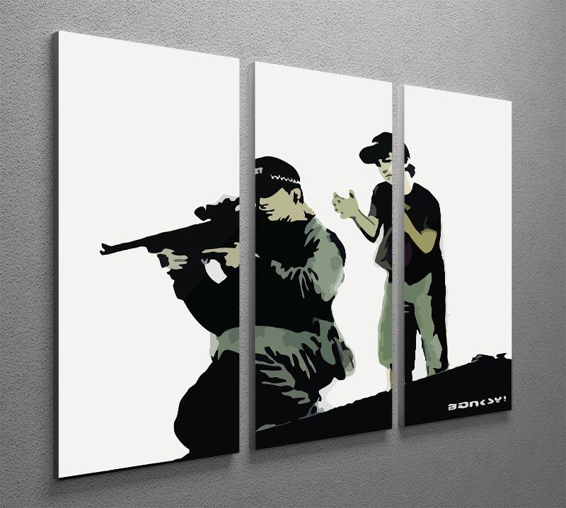 Banksy Police Sniper 3 Split Panel Canvas Print - Canvas Art Rocks - 4
