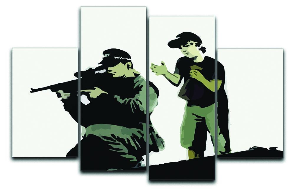 Banksy Police Sniper 4 Split Panel Canvas  - Canvas Art Rocks - 1