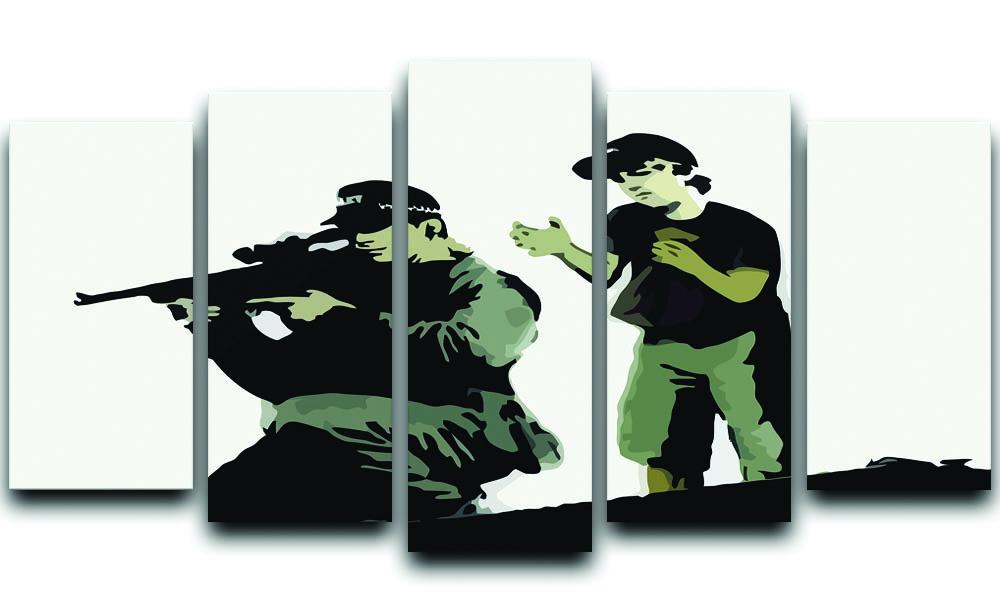 Banksy Police Sniper 5 Split Panel Canvas  - Canvas Art Rocks - 1