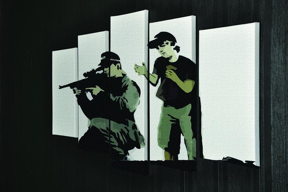 Banksy Police Sniper 5 Split Panel Canvas - Canvas Art Rocks - 2