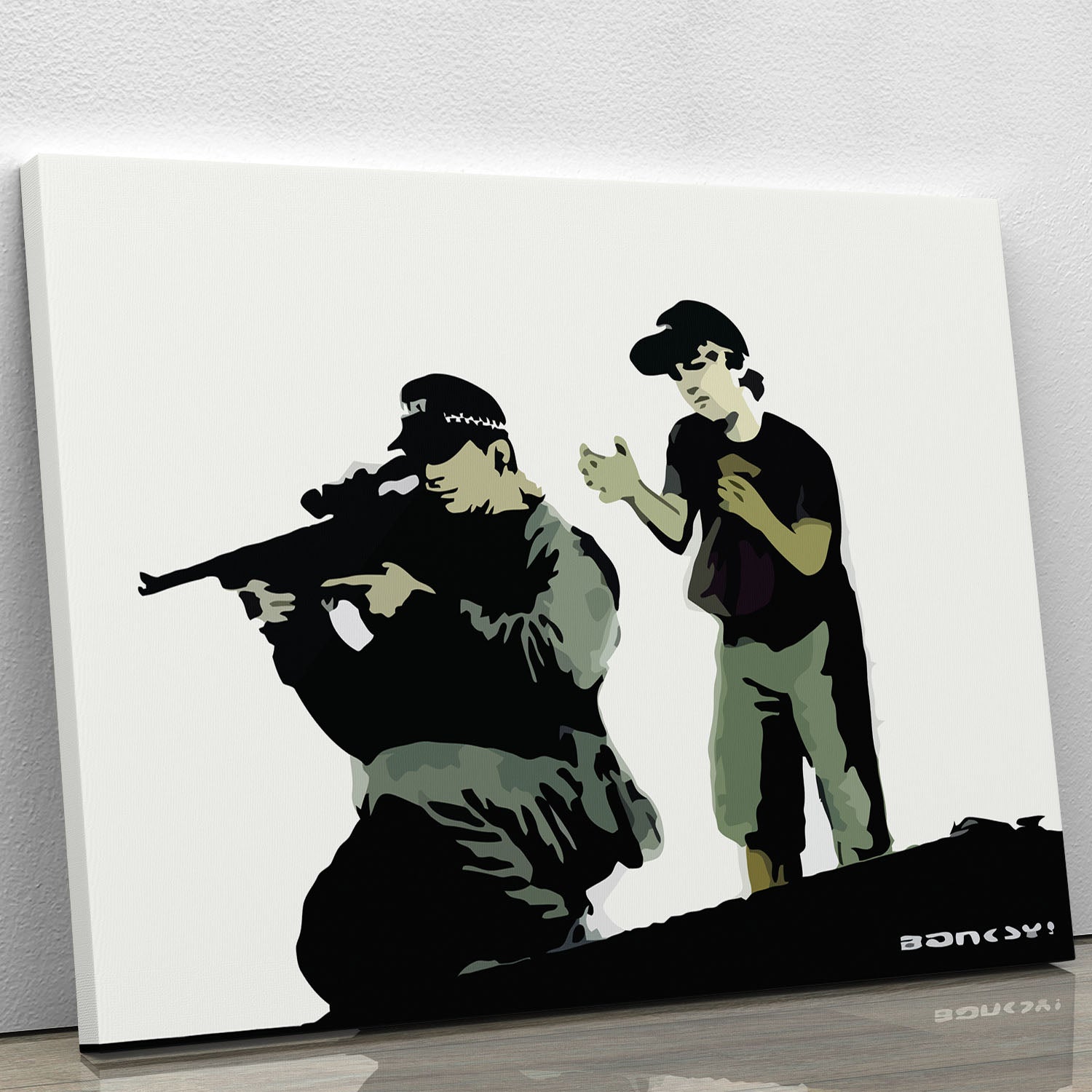 Banksy Police Sniper Canvas Print or Poster - Canvas Art Rocks - 1