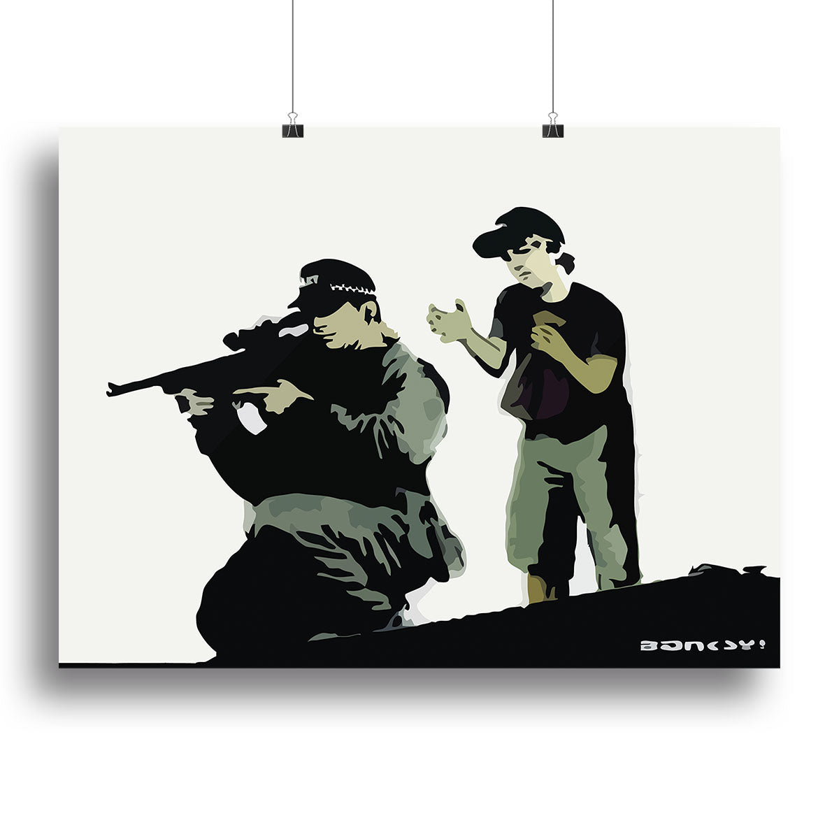Banksy Police Sniper Canvas Print or Poster - Canvas Art Rocks - 2