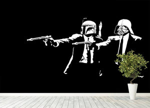 Banksy Pulp Fiction Star Wars Wall Mural Wallpaper - Canvas Art Rocks - 4