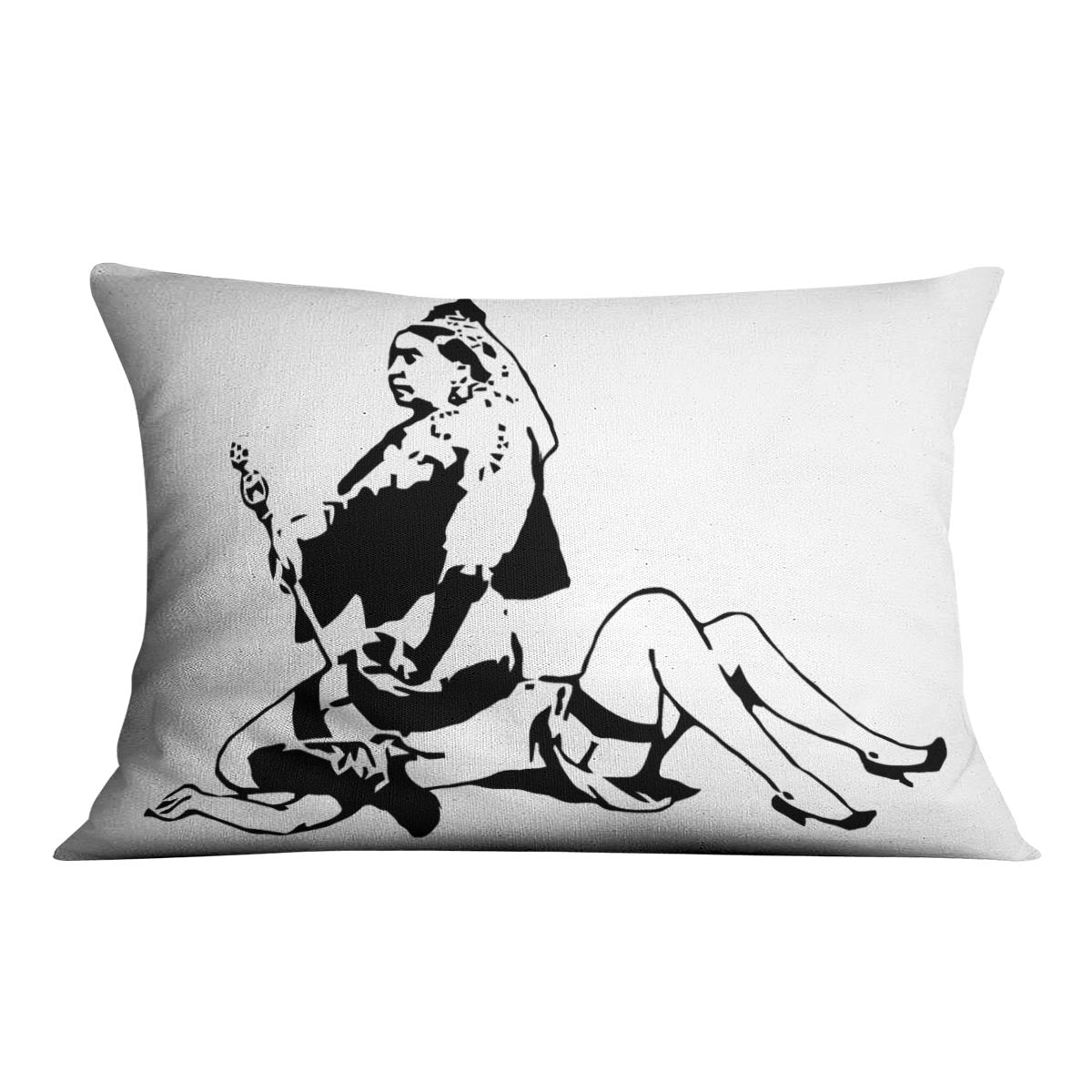 Banksy Queen Victoria Cushion