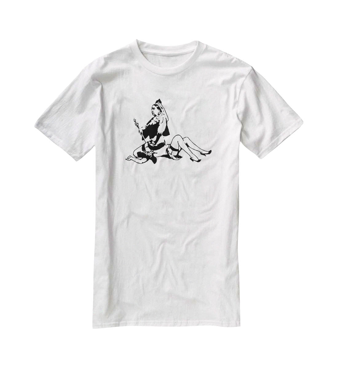 Banksy Queen Victoria T-Shirt - Canvas Art Rocks - 5