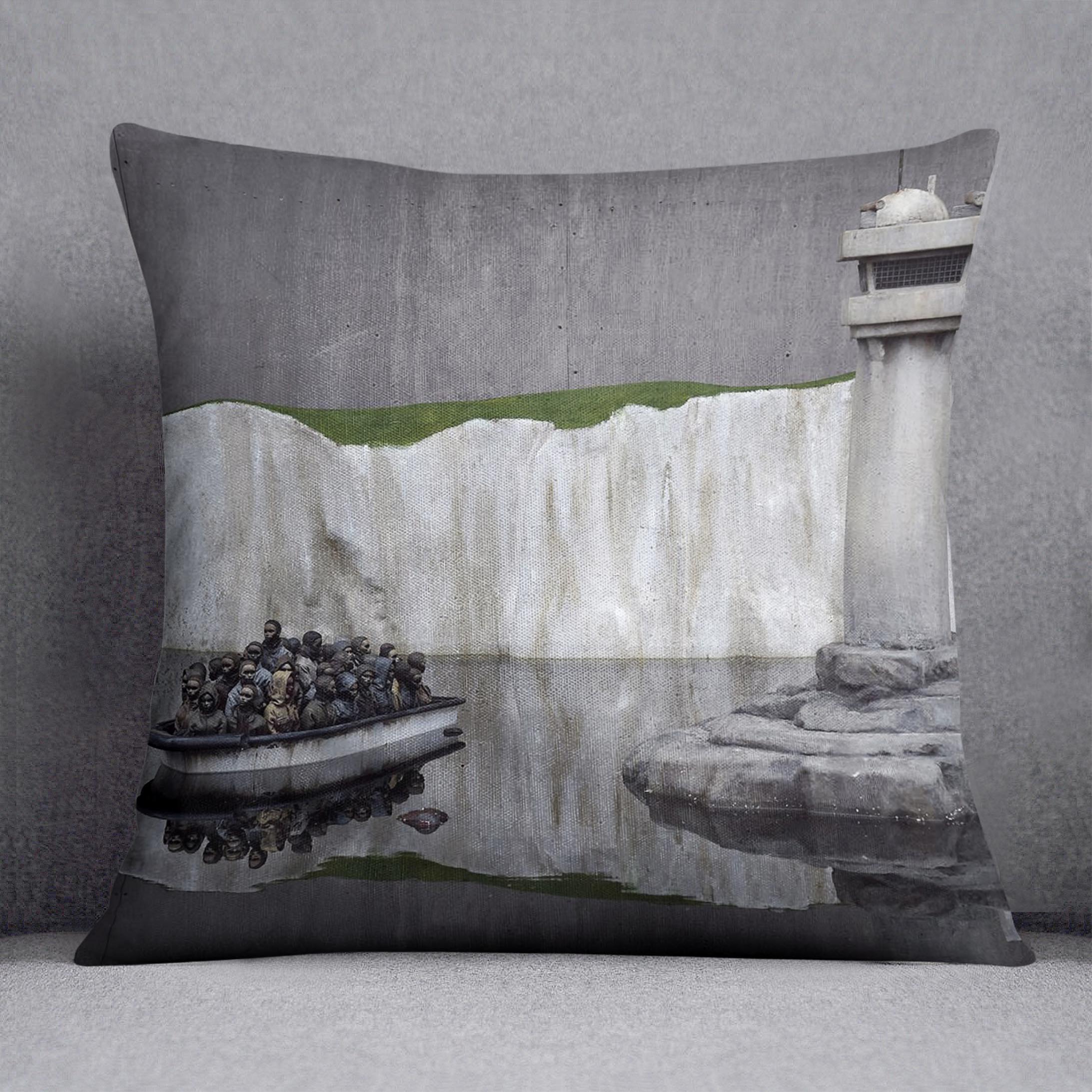 Banksy Refugee Cushion