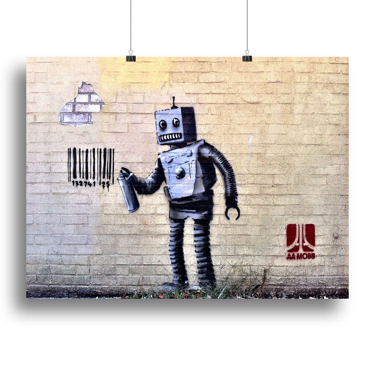 Banksy Robot Canvas Print or Poster - Canvas Art Rocks - 2