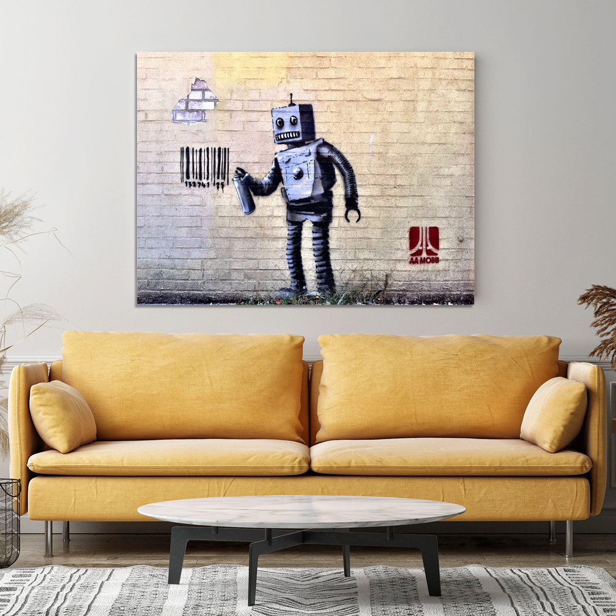 Banksy Robot Canvas Print or Poster - Canvas Art Rocks - 4