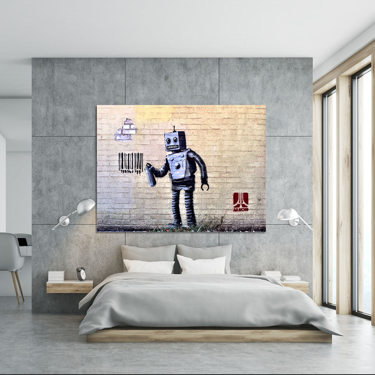 Banksy Robot Canvas Print or Poster - Canvas Art Rocks - 5