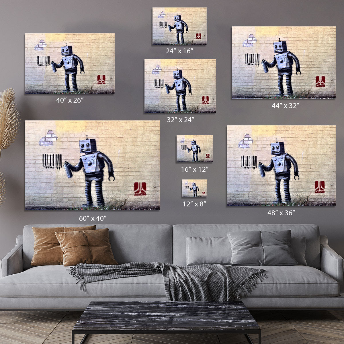 Banksy Robot Canvas Print or Poster - Canvas Art Rocks - 7