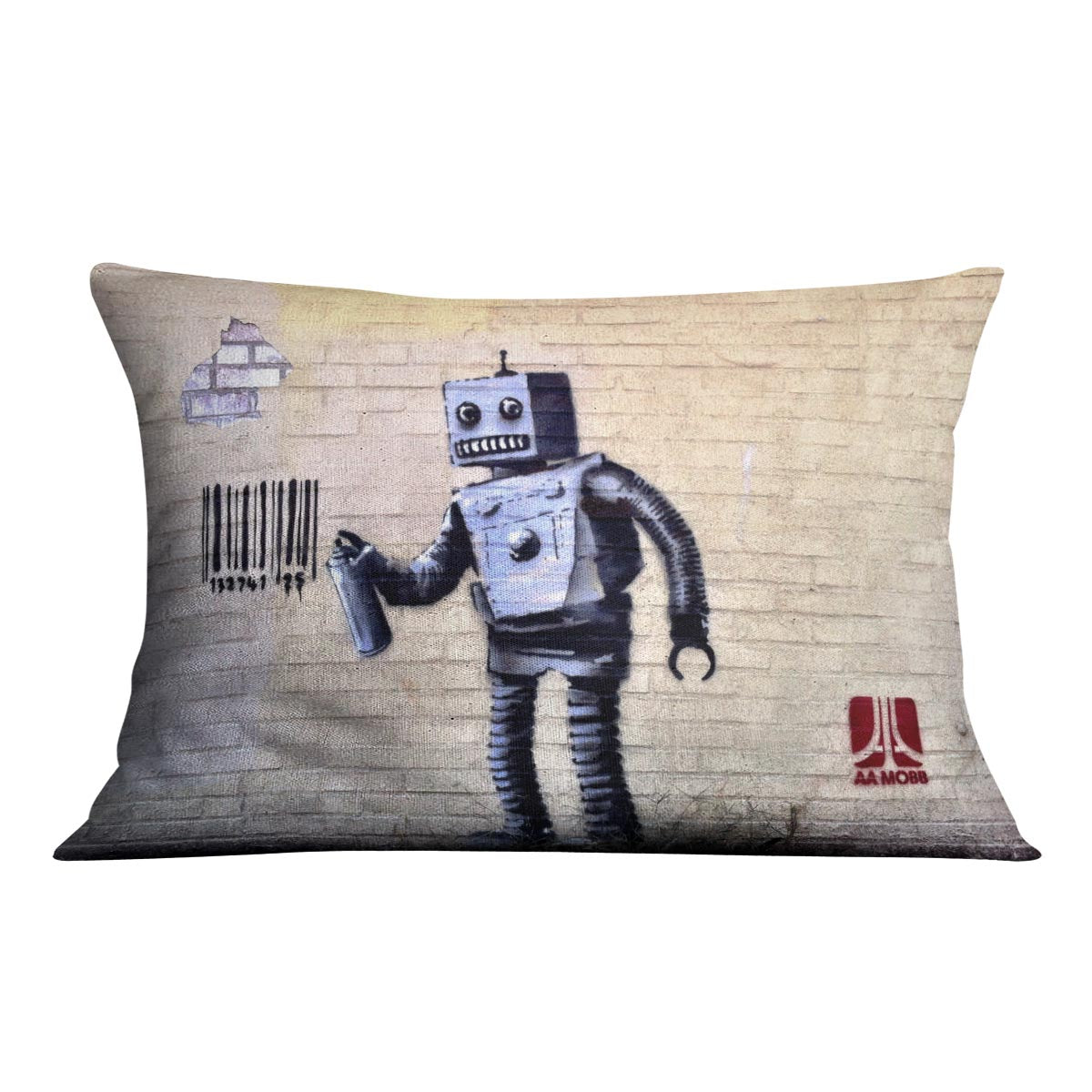 Banksy Robot Cushion
