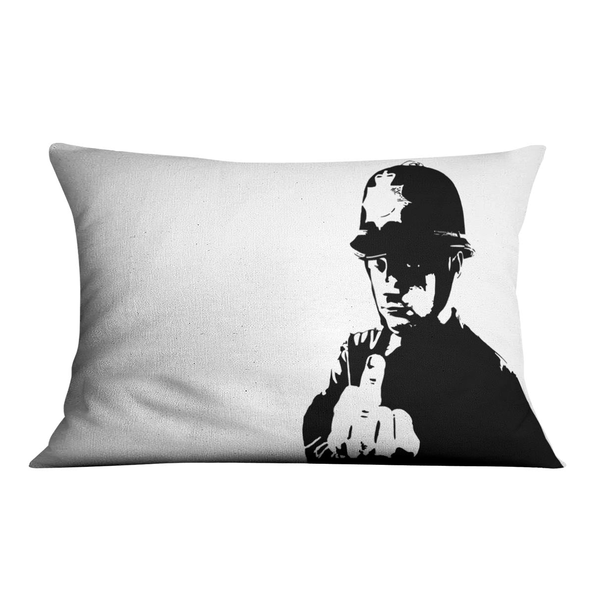 Banksy Rude Policeman Cushion