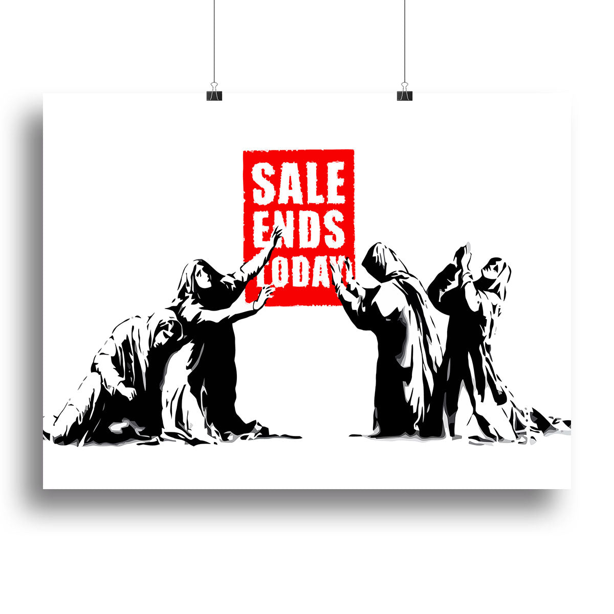 Banksy Sale Ends Today Canvas Print or Poster - Canvas Art Rocks - 2