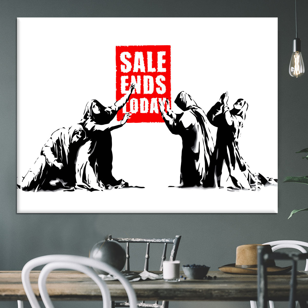 Banksy Sale Ends Today Canvas Print or Poster - Canvas Art Rocks - 3