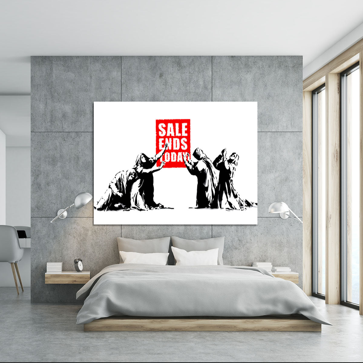 Banksy Sale Ends Today Canvas Print or Poster - Canvas Art Rocks - 5