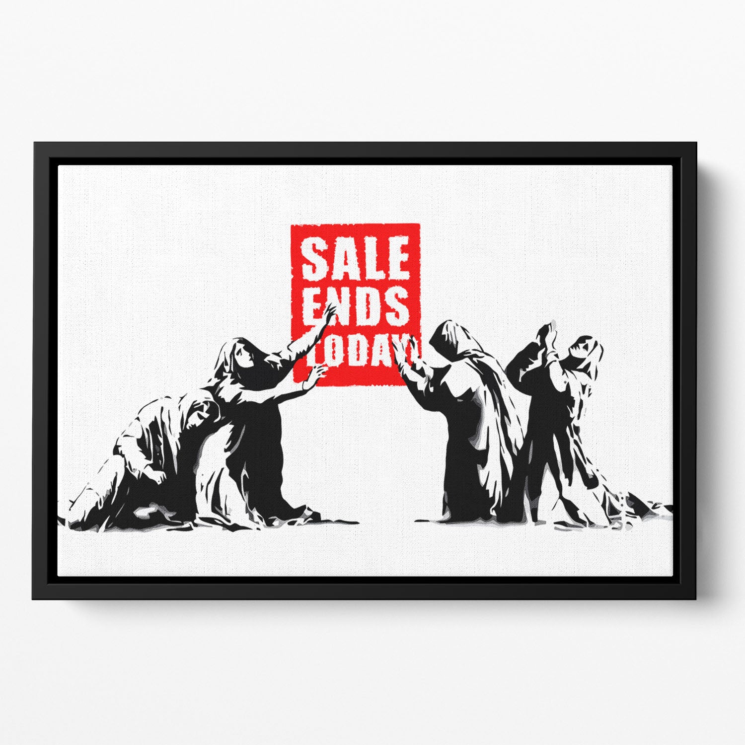 Banksy Sale Ends Today Floating Framed Canvas