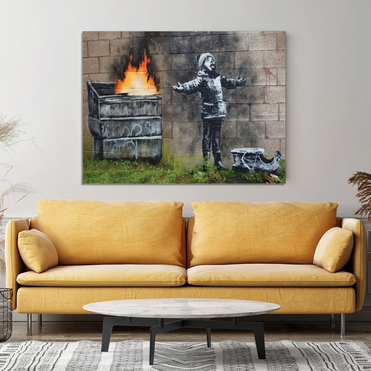 Banksy Seasons Greeting Canvas Print or Poster - Canvas Art Rocks - 4