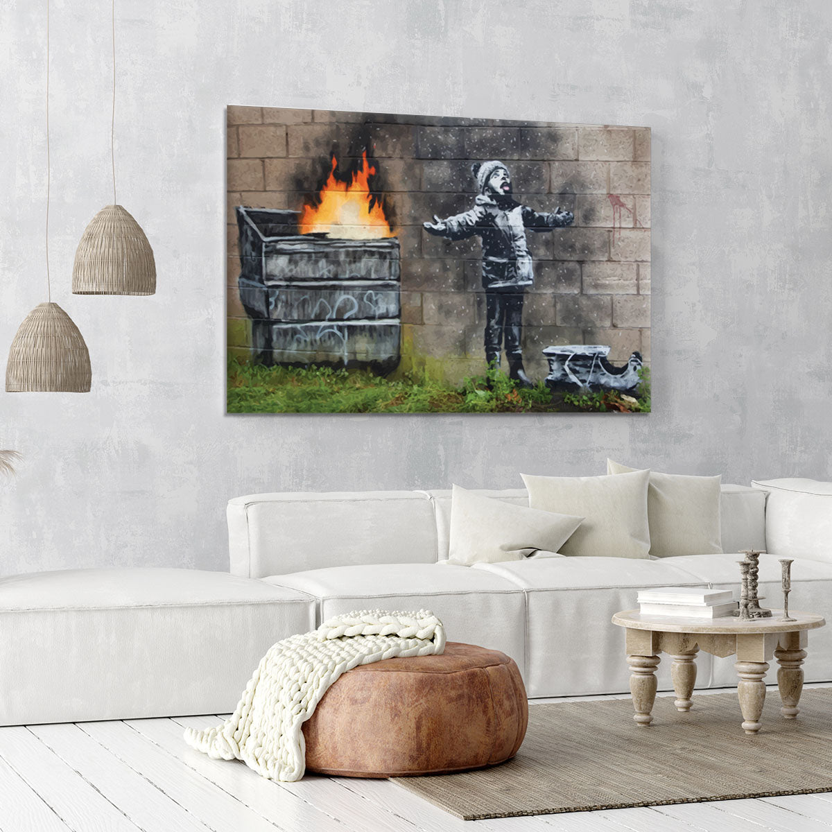 Banksy Seasons Greeting Canvas Print or Poster - Canvas Art Rocks - 6