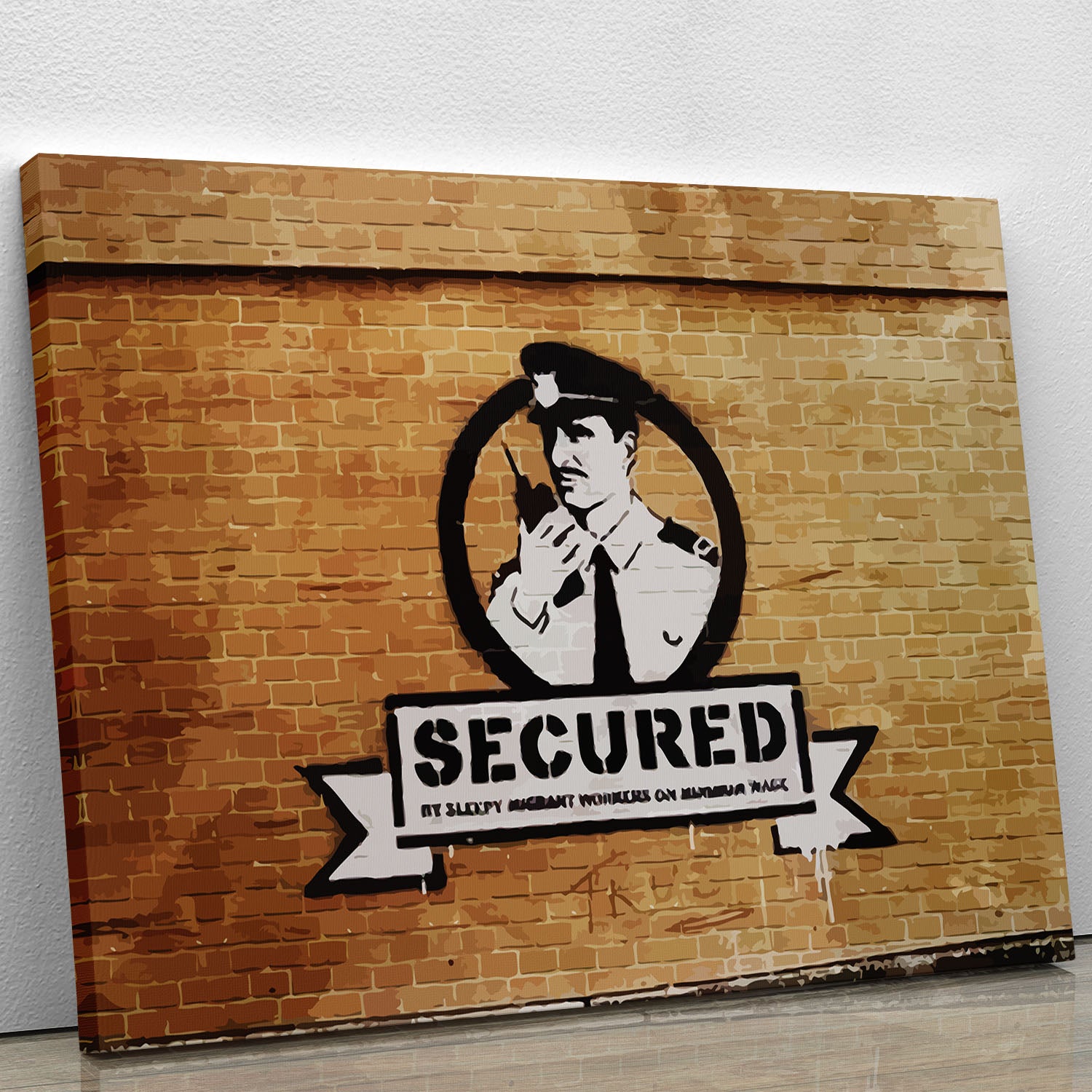 Banksy Secured Liverpool Canvas Print or Poster - Canvas Art Rocks - 1