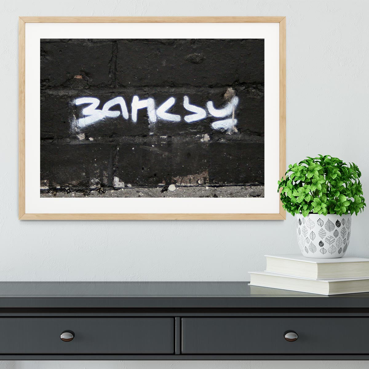 Banksy Signature Tag Framed Print - Canvas Art Rocks - 3