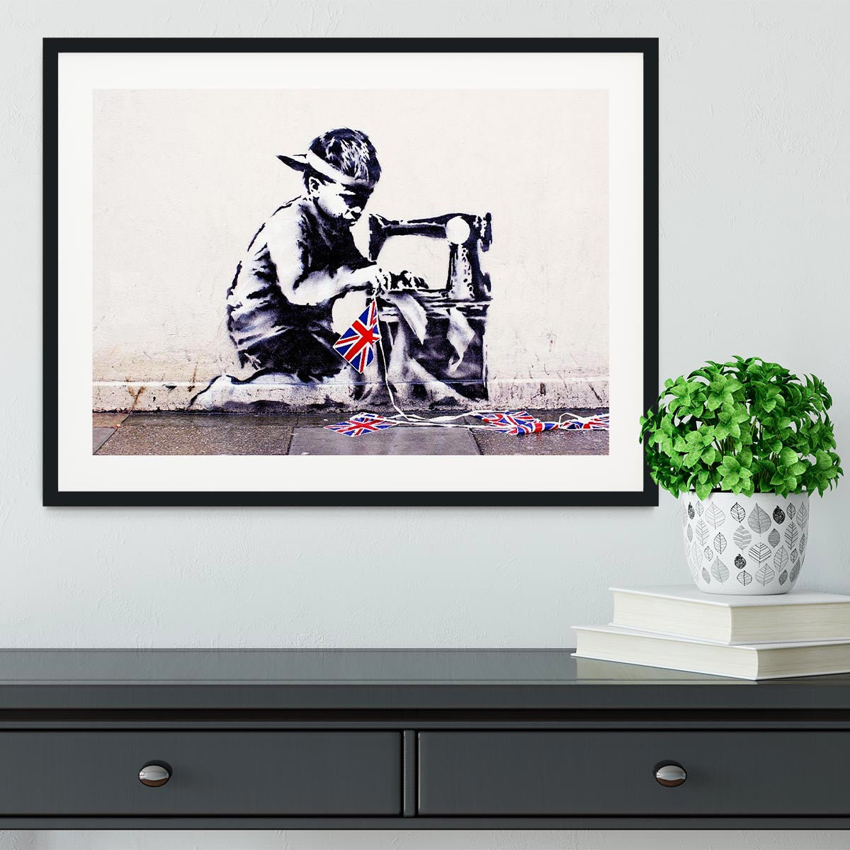 Banksy Slave Labour Framed Print - Canvas Art Rocks - 1
