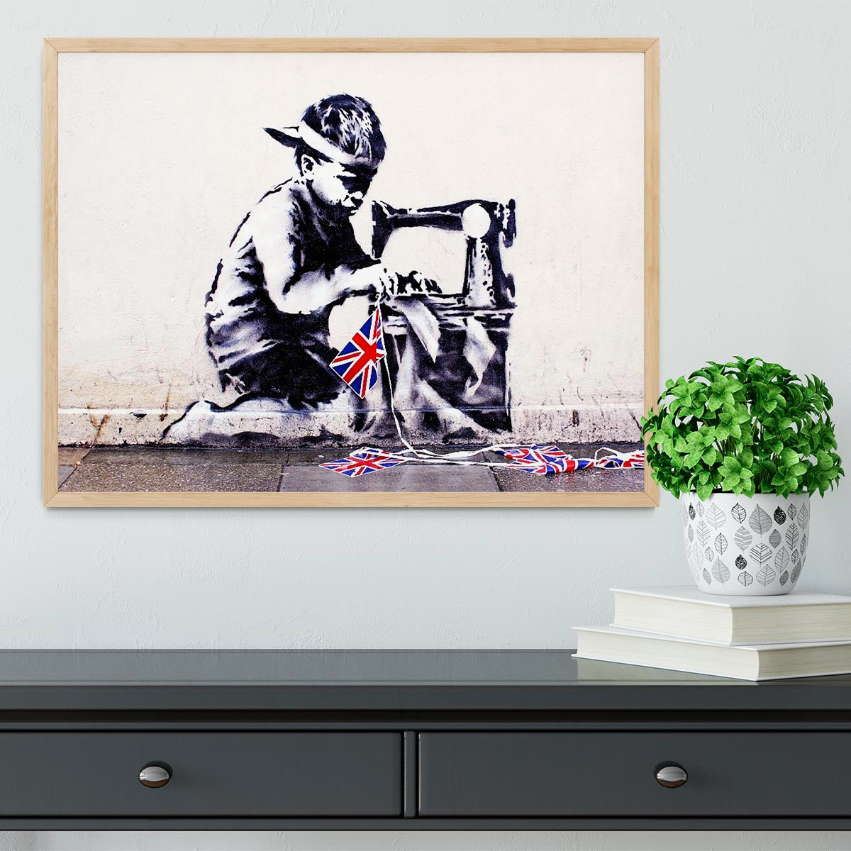 Banksy Slave Labour Framed Print - Canvas Art Rocks - 4