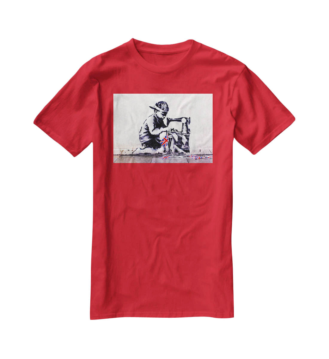 Banksy Slave Labour T-Shirt - Canvas Art Rocks - 4