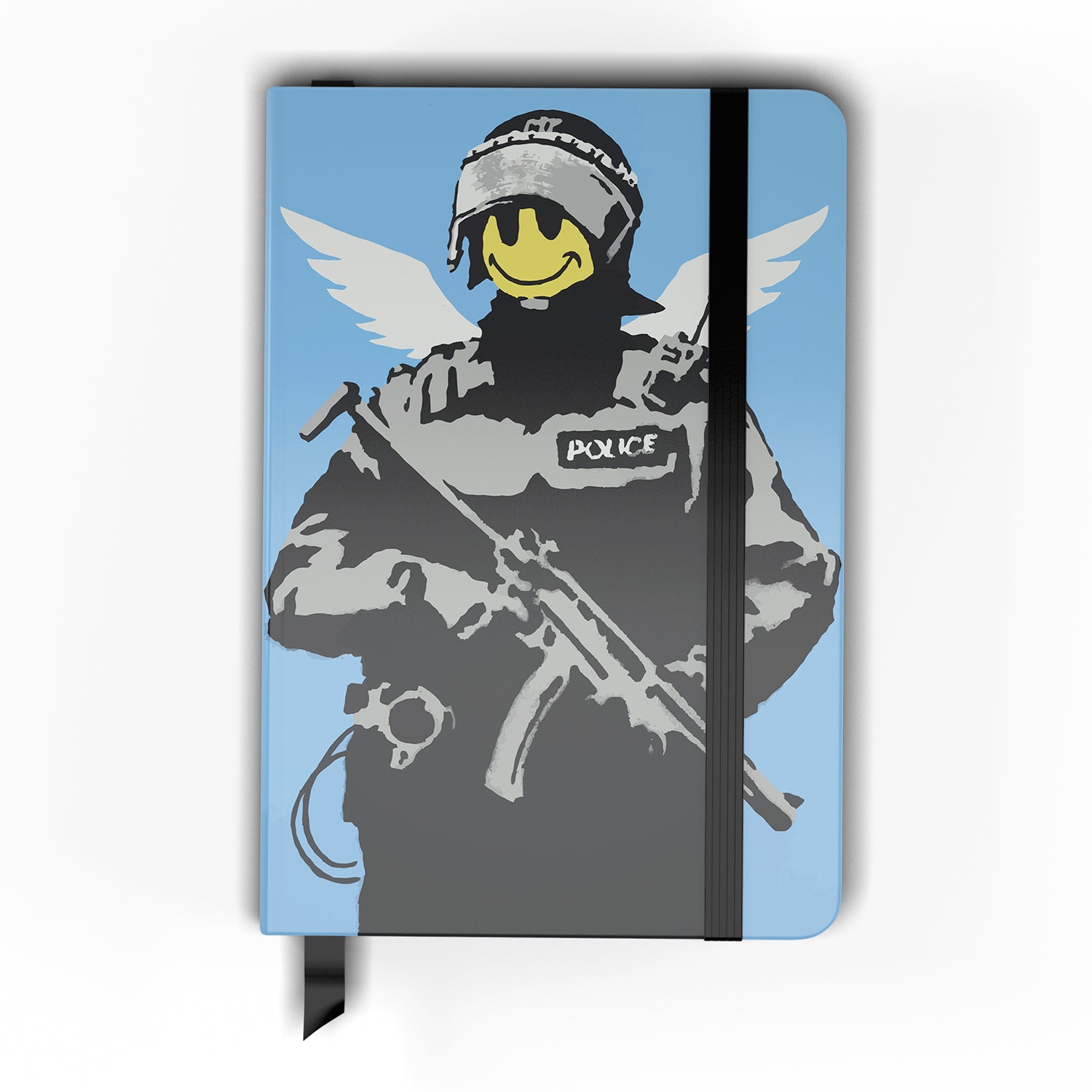 Banksy Smiley Angel Policeman Notebook