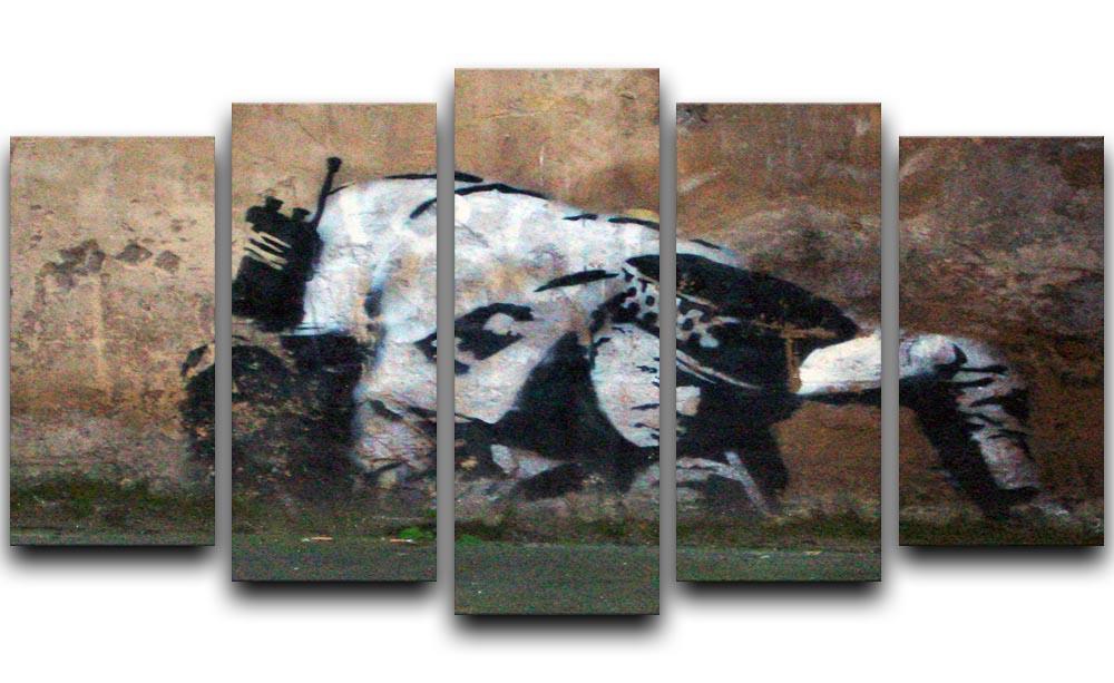 Banksy Snorting Policeman 5 Split Panel Canvas  - Canvas Art Rocks - 1