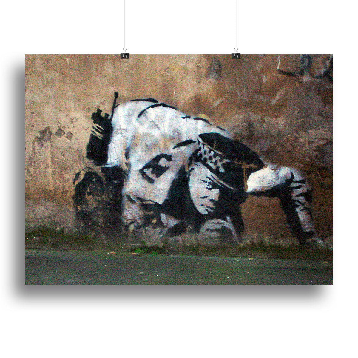 Banksy Snorting Policeman Canvas Print or Poster - Canvas Art Rocks - 2