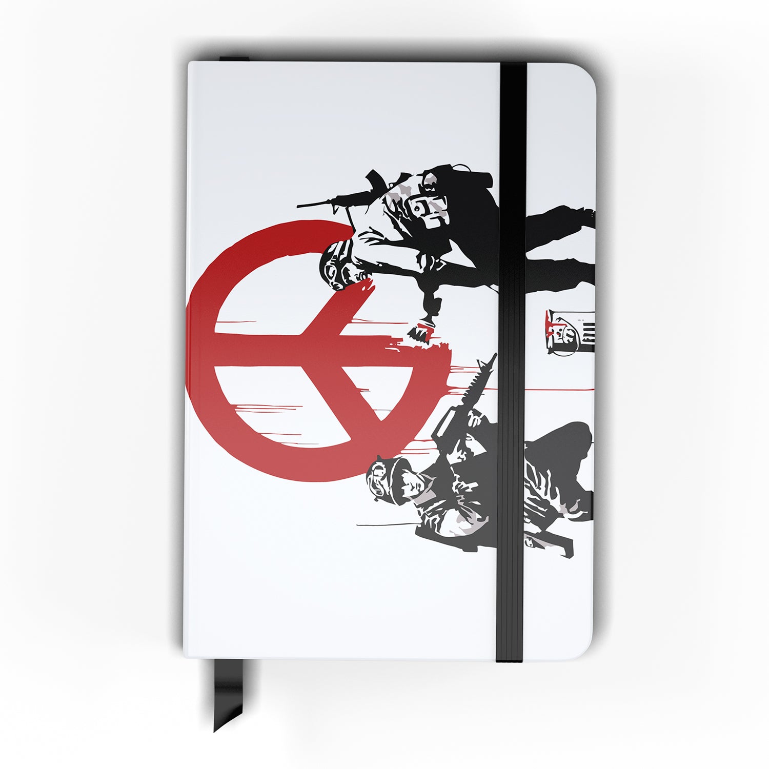 Banksy Soldiers Painting CND Sign Notebook