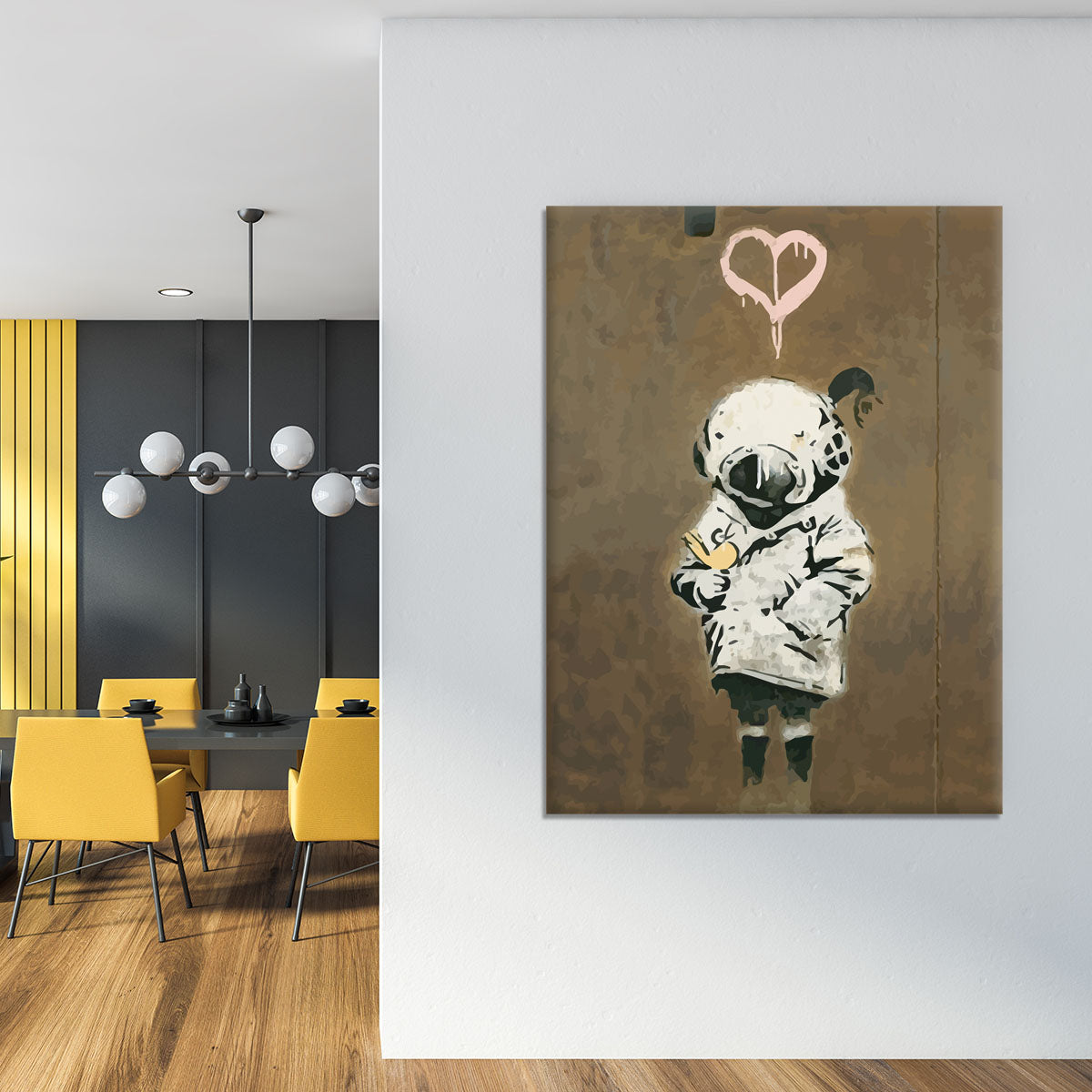 Banksy Space Girl And Bird Canvas Print or Poster - Canvas Art Rocks - 4