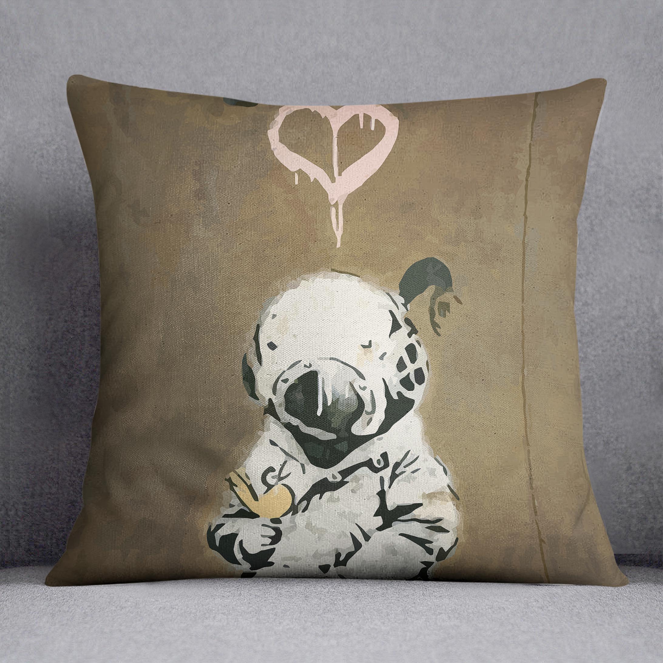 Banksy Space Girl And Bird Cushion