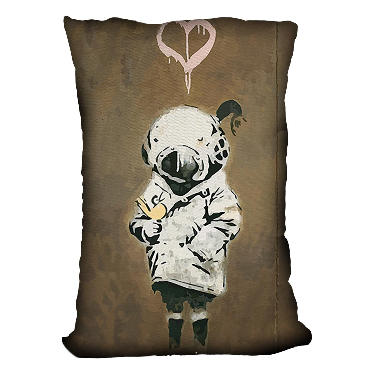 Banksy Space Girl And Bird Cushion