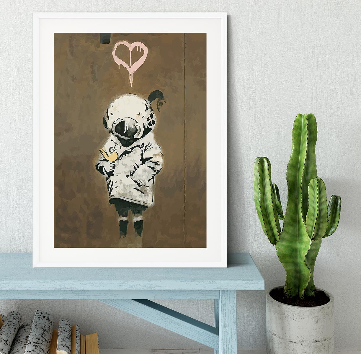 Banksy Space Girl And Bird Framed Print - Canvas Art Rocks - 5